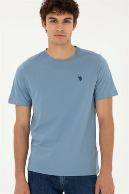 Мужская базовая футболка цвета индиго Неожиданная скидка в корзине - U.s. polo assn фото 3