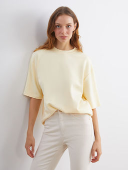 Bisiklet Yaka Kad?n Ti??rt