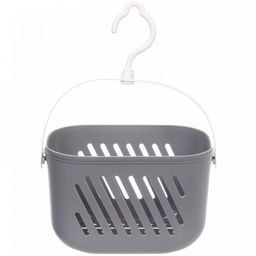 Корзинка для хранения подвесная "ЛЕНАРО", цвет серый, 23*13*14см, нагрузка 2кг (пакет)
