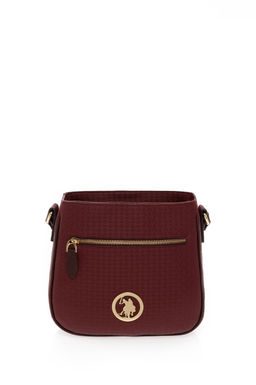 U. S. Polo Assn Женская бордовая сумка через плечо