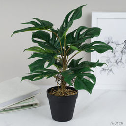 Цветочная композиция Зелень 31 см / SYR-05 /уп 6/72/ - Галеонтрейд фото 3