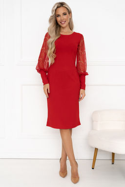 Платье Open Style 6396 алый