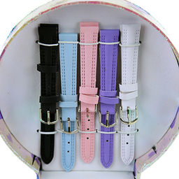 Набор подарочный для девочек: часы наручные кварцевые 20х2,3см со сменными цветными ремешками из кожзама - 5 штук, со сменными цветными металлическими кольцами - 5 штук, в подарочной коробке (Китай) - Домашняя мода фото 3