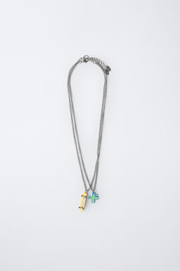 PACK OF TWO SKATE NECKLACES