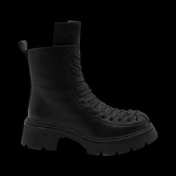 Ботинки из натуральной кожи Р-221-1 черные