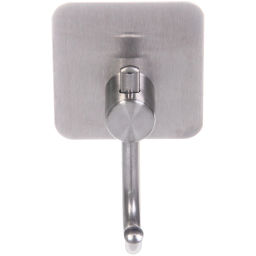 Цена за 2 шт. Крючок из нержавеющей стали на липкой основе 3М "БАСТОФ", форма квадрат, нагрузка до 5кг/4,5*8см