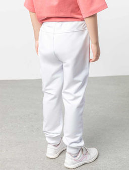 VILATTE / Брюки из премиального футера с золотистой фурнитурой для девочки  фото 4