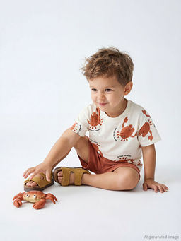 Bisiklet Yaka Erkek Bebek Ti??rt ve ?ort