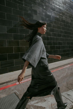 JERSEY PUNTO MANGA ANCHA / Gris vigor? - Zara фото 4