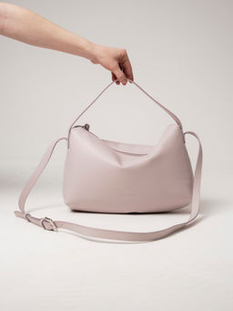 Сумка на плечо багет Deboro 30963 розовый дым