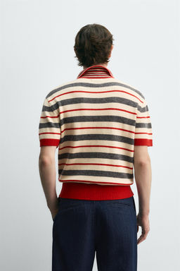 STRIPED KNIT POLO SHIRT HARRY LAMBERT FOR ZARA X DISNEY  фото 3