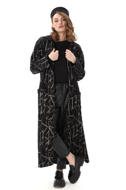 Кардиган NIKVA н1004-1 черная геометрия фото 4