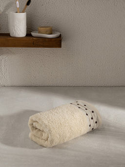 Полотенце для лица 50x90 молочный махровая ткань