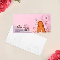 Цена за 20 шт. Открытка-мини «С 8 Марта!», девушка, 7 × 7 см
