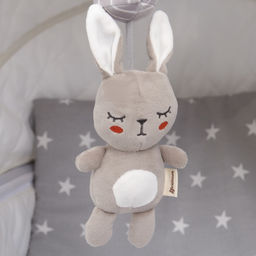 Подвеска - погремушка на кроватку/коляску Крошка Я «Зайка Бонни», с пищалкой, от 3 мес.