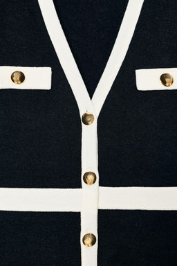 SOFT CONTRAST CARDIGAN - Zara фото 6