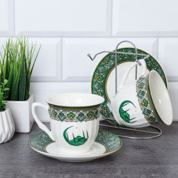 Чайный набор 4 предмета на металл подставке / ZSV02-4M /уп 18/ Муслим - Галеонтрейд фото 2