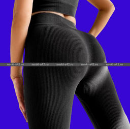 Цена за 1 шт. Лосины внутри с мехом с широким поясом арт. 952 XL-3XL (фактически 50-54) - Астекс фото 7