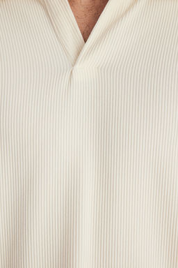 TRENDYOL MAN Limited Edition Siyah Oversize/Genis Kesim Dokulu K?r?smaz Ottoman Polo Yaka T-Shirt TMNSS23PO00020 - Trendyolmilla фото 5