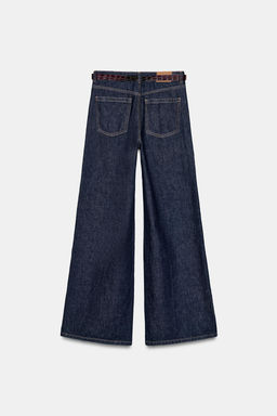 Z1975 WIDE-LEG BELTED JEANS - Zara фото 17