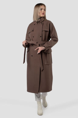 01-11939 Пальто женское демисезонное (пояс) - El podio фото 2