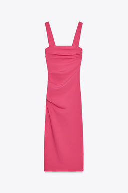 PLEATED MIDI DRESS - Zara фото 5