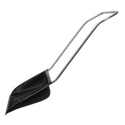 Движок пластиковый для уборки снега, чёрный ковш 600 × 470 мм, металлическая планка, металлическая ручка цвет МИКС