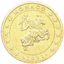 50 евроцентов 2001 года Монако