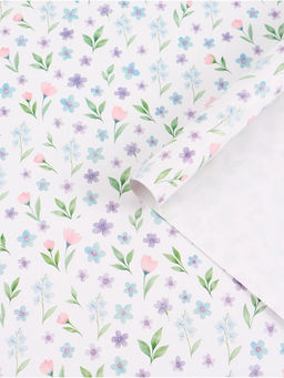 Цена за 10 шт. Бумага упаковочная глянцевая Нежные цветы, 50?70 см