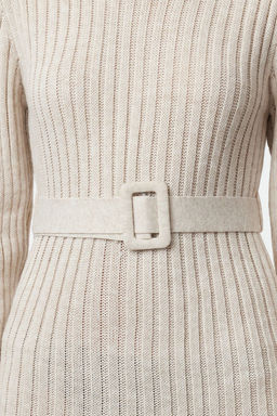 TRENDYOLMILLA Antrasit Mini Triko Kemerli Elbise TWOAW23EL00444 фото 16