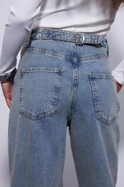 Длинные джинсовые брюки Baggy с нормальной талией, широкой посадкой и широкими штанинами - Defacto фото 10