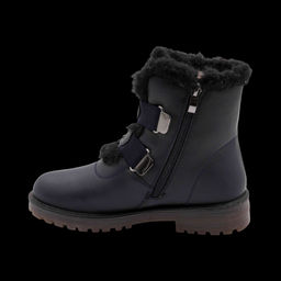 Ботинки на меху ВК852-5 темно синие