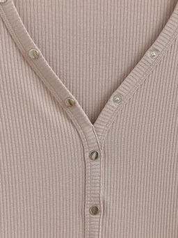 CONTE LD 2065 Джемпер в рубчик с планкой на кнопках cappuccino cappuccino - Conte elegant фото 6