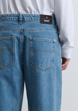 Mitte Street Indigo Mavi Denim Jean Pantolon фото 9