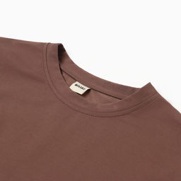 Футболка оверсайз с нашивкой женская MINAKU: One Most Brand, коричневая, размер 42