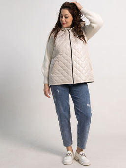 Жилет утепленный Дориана (бежевый) Б15322-18М - Lt collection фото 11