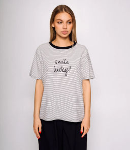 Футболка #КТ2035 (2), белый,чёрный