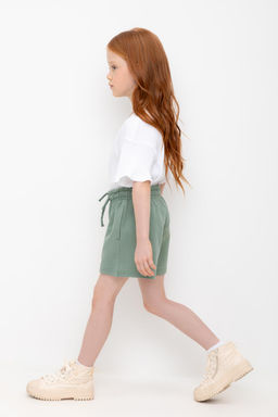К 400548/весенний зеленый шорты для дев