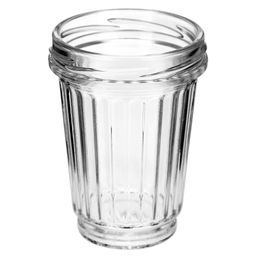 Банка стеклянная Стакан твист 0,25л, винтовая, д82мм, h11см, s0,4см (Россия). Подходит крышка твист-офф 73909