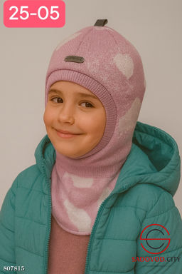 шапка на синтепоне для девочки - Bruno фото 4