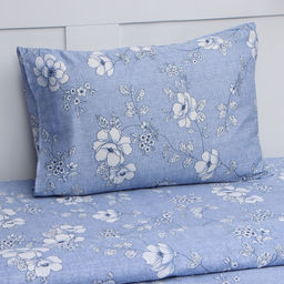 Постельное бельё 1,5сп Экономь и Я Цветочный день 143х215см, 145х214см,50х70см-1шт, 60г/м2, микрофибра  фото 2