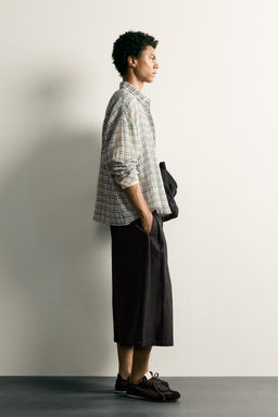 CAMISA RELAXED FIT CUADROS / Multicolor - Zara фото 4