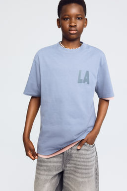 Camiseta estampada de corte holgado - H&m фото 8