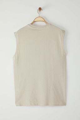 TRENDYOL MAN Tas Oversize/Genis Kesim %100 Pamuklu Nak?sl? Atlet TMNSS25AL00004 - Trendyolmilla фото 4