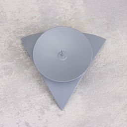 Металлический подсвечник на 1 свечу «Звёздочка», 8×7.5×3 см, серый