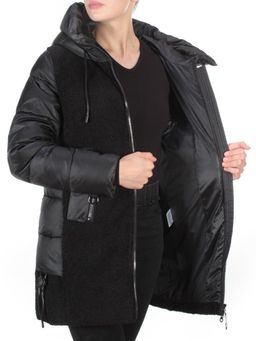 D6816 BLACK Куртка зимняя женская KARERSITER (200 гр. холлофайбера) - Fashion фото 8