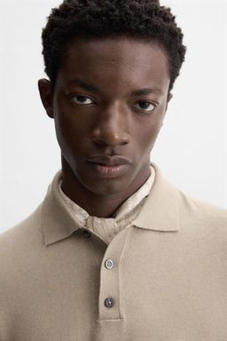 VISCOSE BLEND KNIT POLO SHIRT - Zara фото 29