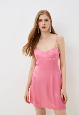 Платье-мини розового оттенка