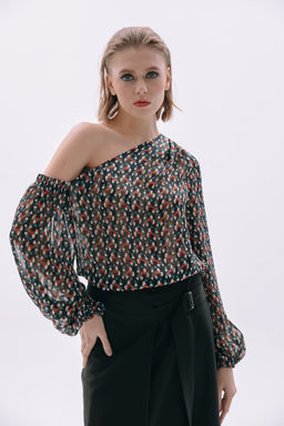 Блуза NIKVA н413-2 чёрный,  фото 3