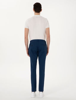 _ndigo Slim Fit Beli Lastikli Kanvas Pantolon